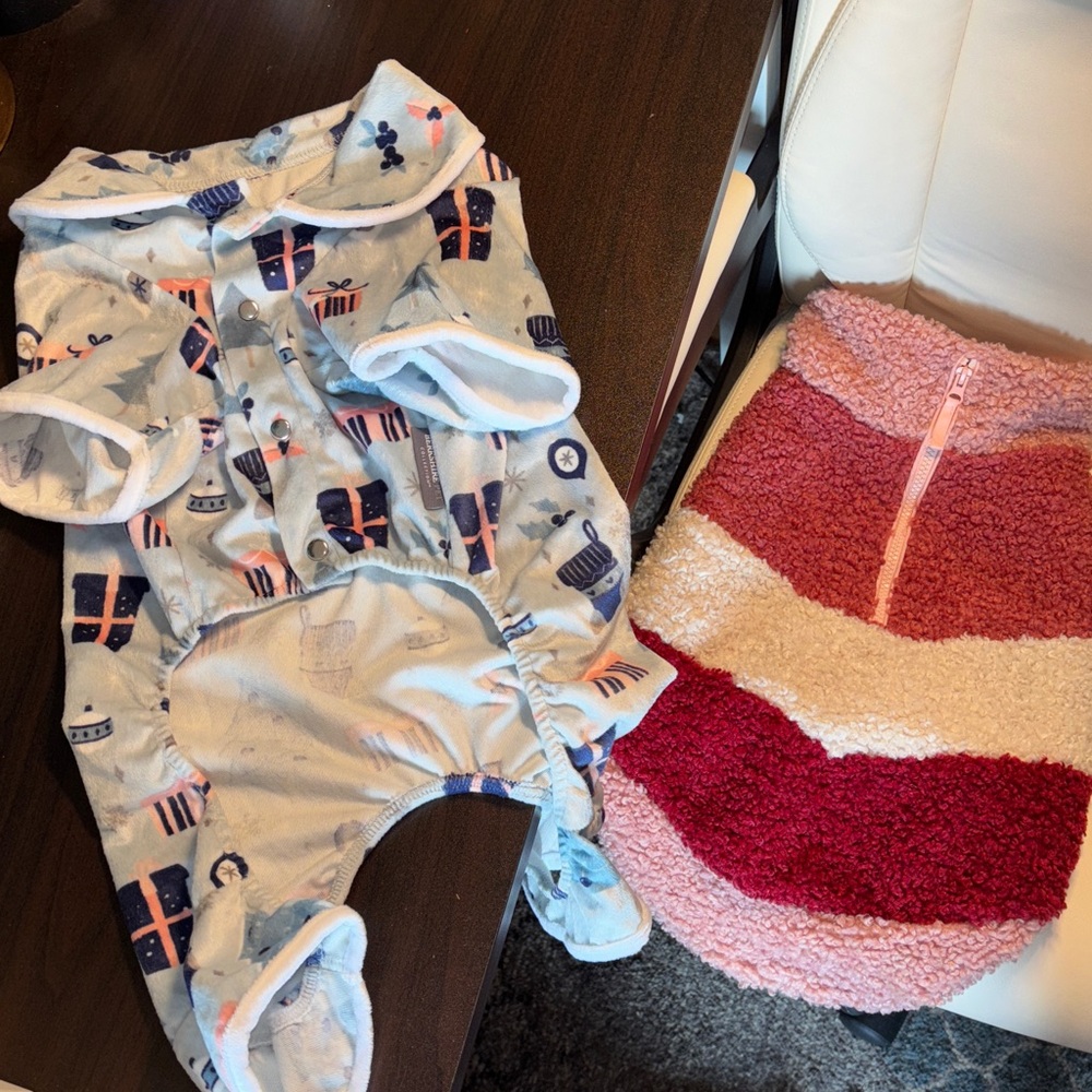 NWOT set of two Berkshire Pet Collection PJs AND Top Paw Faux Sherpa COlor